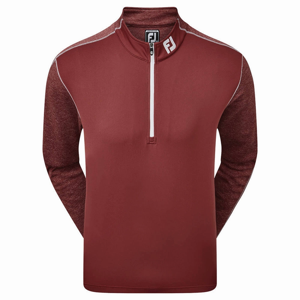 product weekday wearability FootJoy Tonal Heather Chill-Out Sweater - Maroon