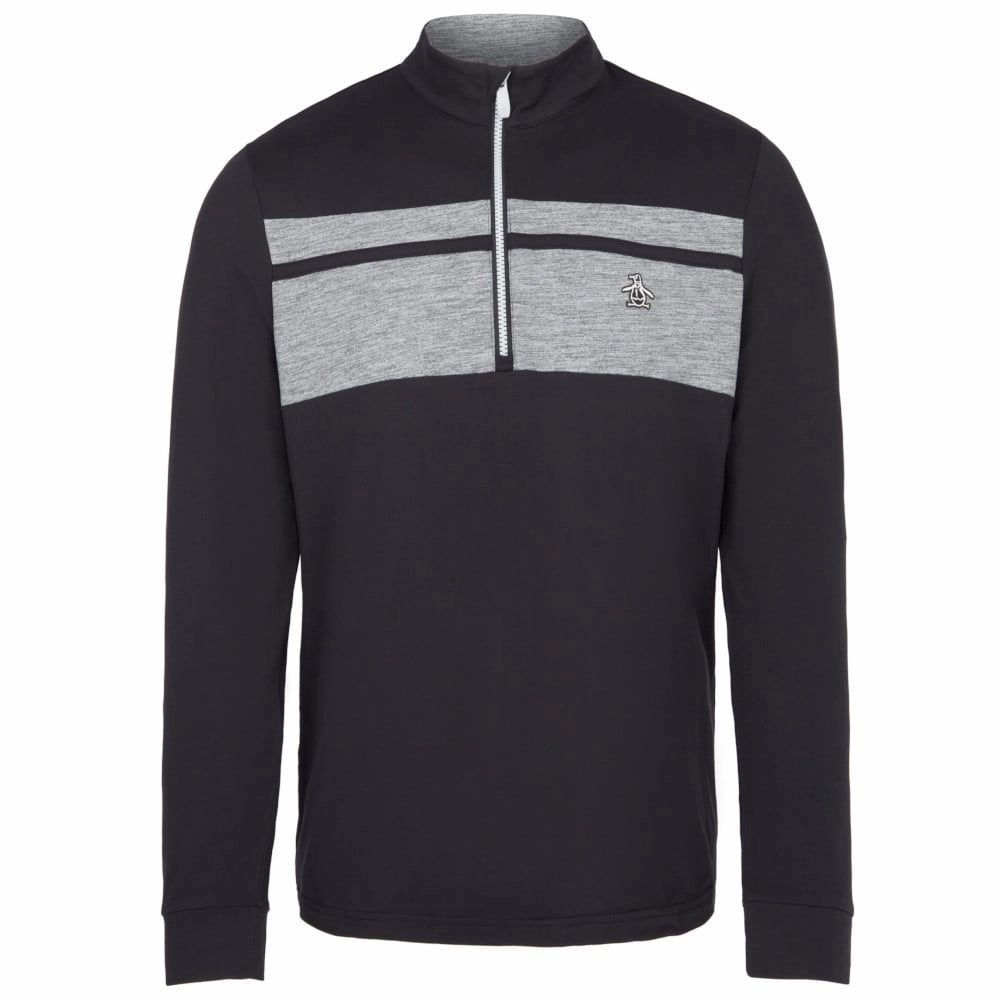 Practical Wear Original Penguin Lightweight 1/4 Zip Pullover - Caviar