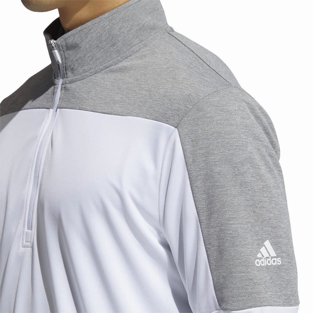 adidas UPF Lightweight 1/4 Zip Midlayer- White product birthday allure Tight Fit