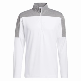 User Experience adidas UPF Lightweight 1/4 Zip Midlayer- White