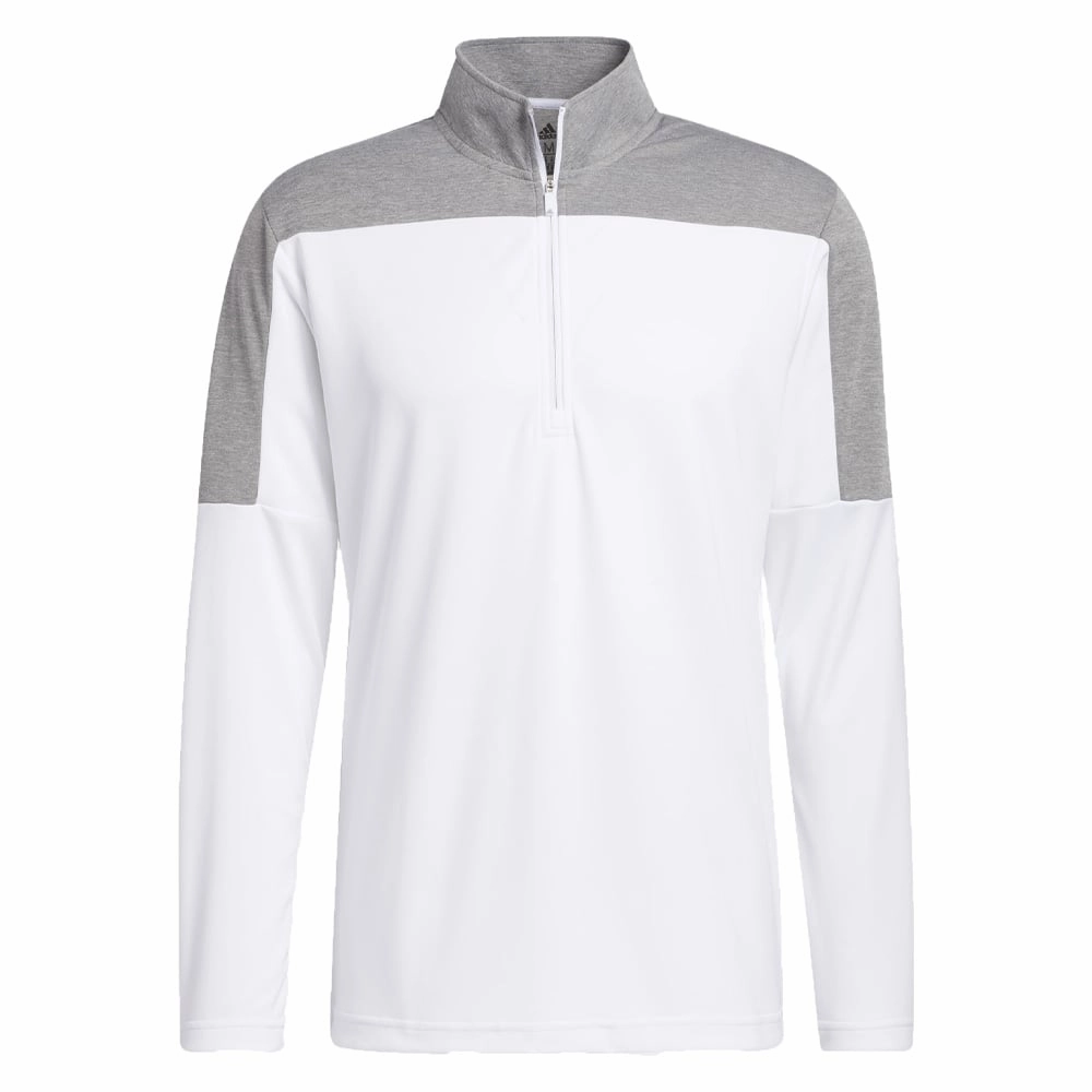 User Experience adidas UPF Lightweight 1/4 Zip Midlayer- White