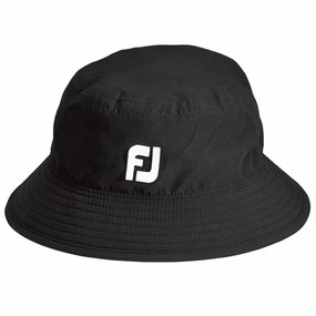 Travel Uniform Pastel Shade FootJoy Waterproof Bucket Hat - Black