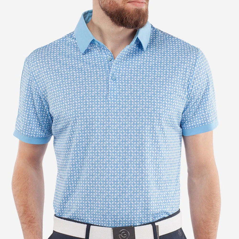 AntiStaticLining Outdoor Sports Galvin Green Melvin Polo Shirt - Alaskan Blue/White