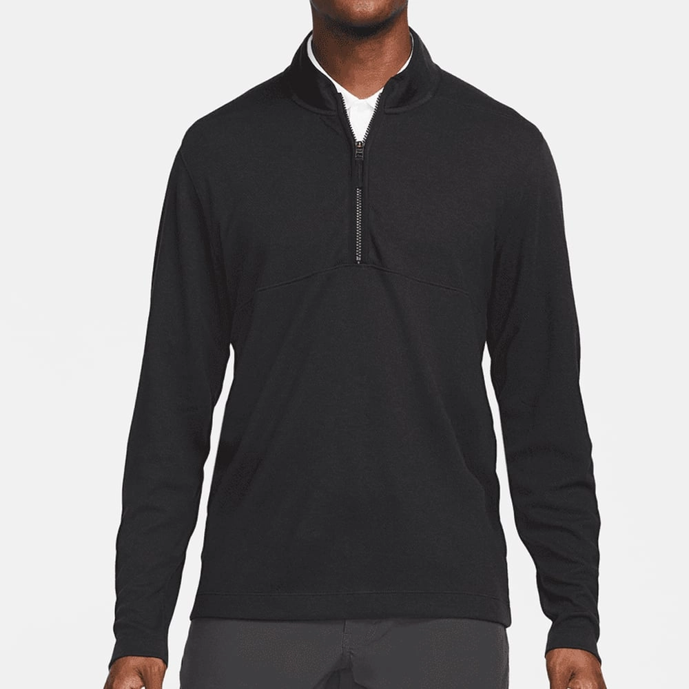 Nike Dri-FIT Victory 1/2 Zip Pullover - Black/White Relaxed Layers