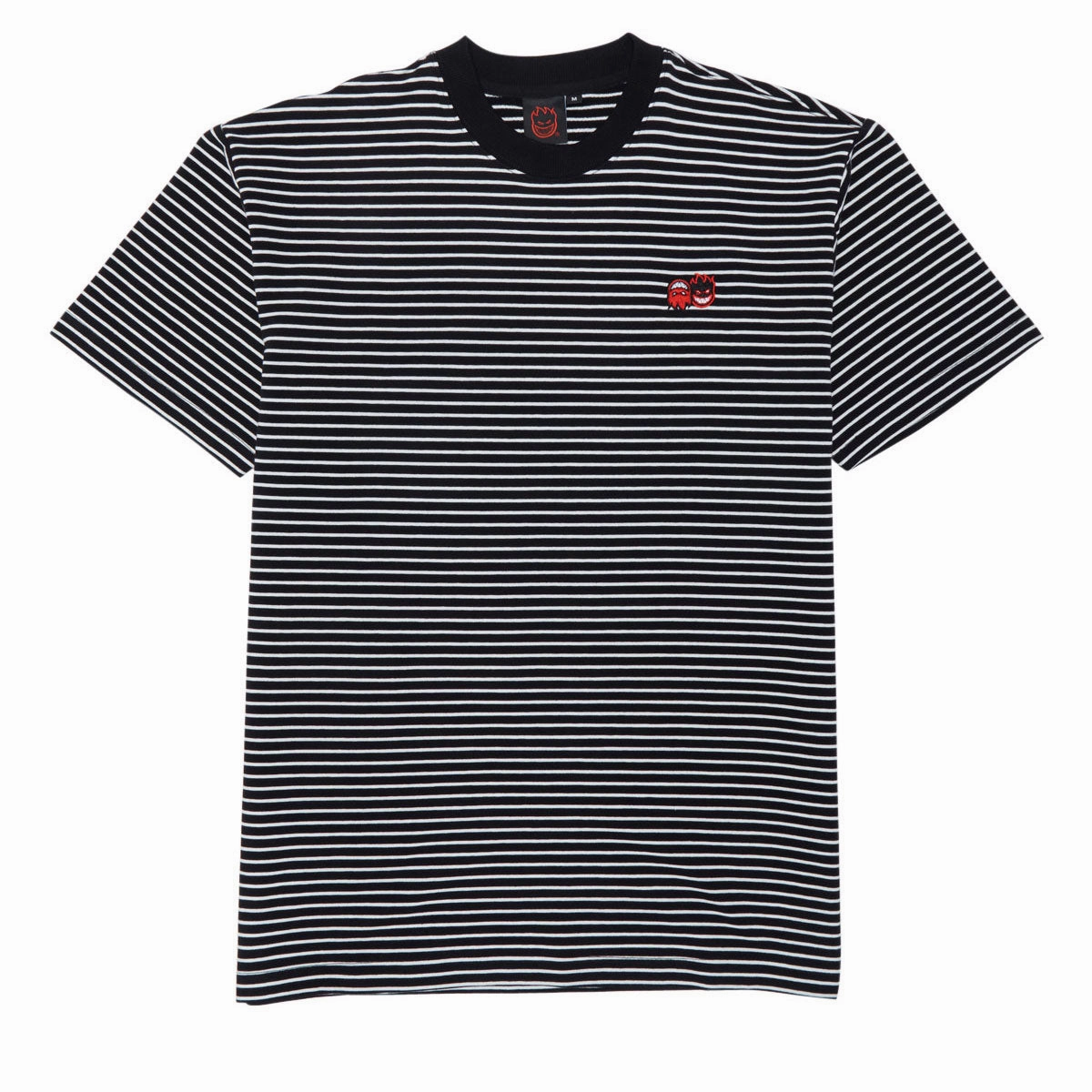 FunctionalPockets Preppy Spitfire Eternal Emb Stripe T-Shirt - Black/White/Red