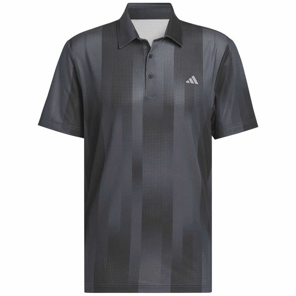 adidas Ultimate365 Mesh Radiant Print Polo Shirt - Grey Six/Black Business Meeting Simple Comfort