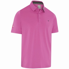 Brushed Interior Lining Callaway Chev Odyssey Polo Shirt - Purple Orchid