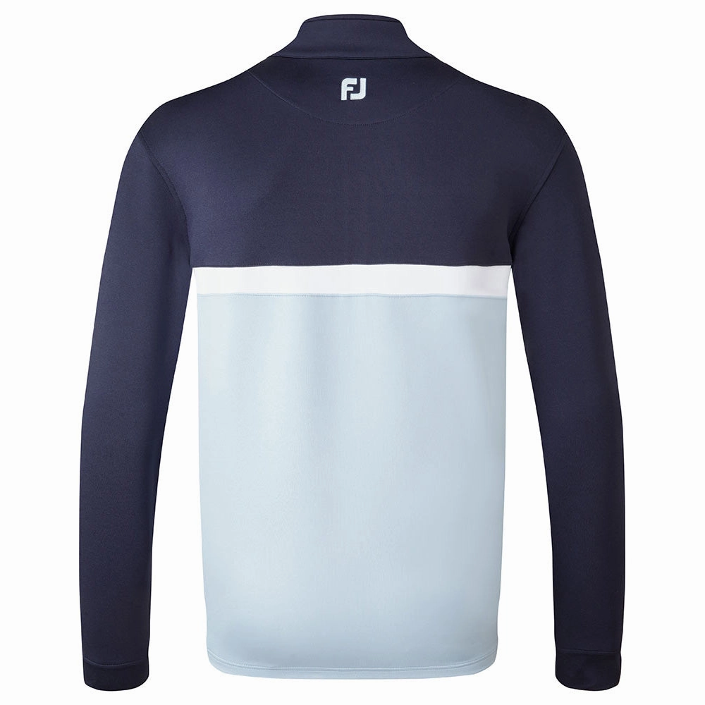 FootJoy Colour Blocked Chill-Out Pullover - Navy/Blue Fog/White absorbent