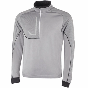 Galvin Green Daxton Insula 1/2 Zip Sweater - Sharkskin/Black/White Fresh Bold product date night charm factor