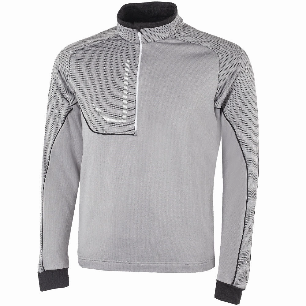 Galvin Green Daxton Insula 1/2 Zip Sweater - Sharkskin/Black/White Fresh Bold product date night charm factor