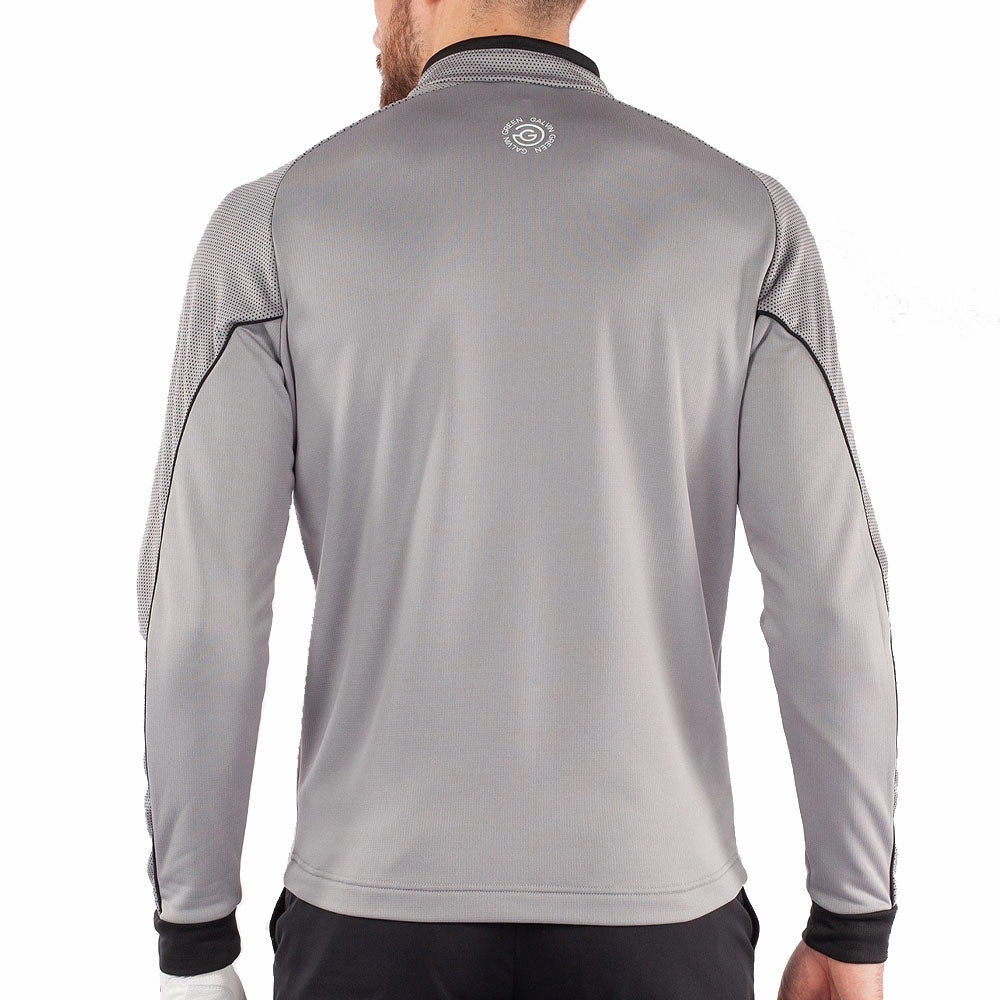 casual party Galvin Green Daxton Insula 1/2 Zip Sweater - Sharkskin/Black/White