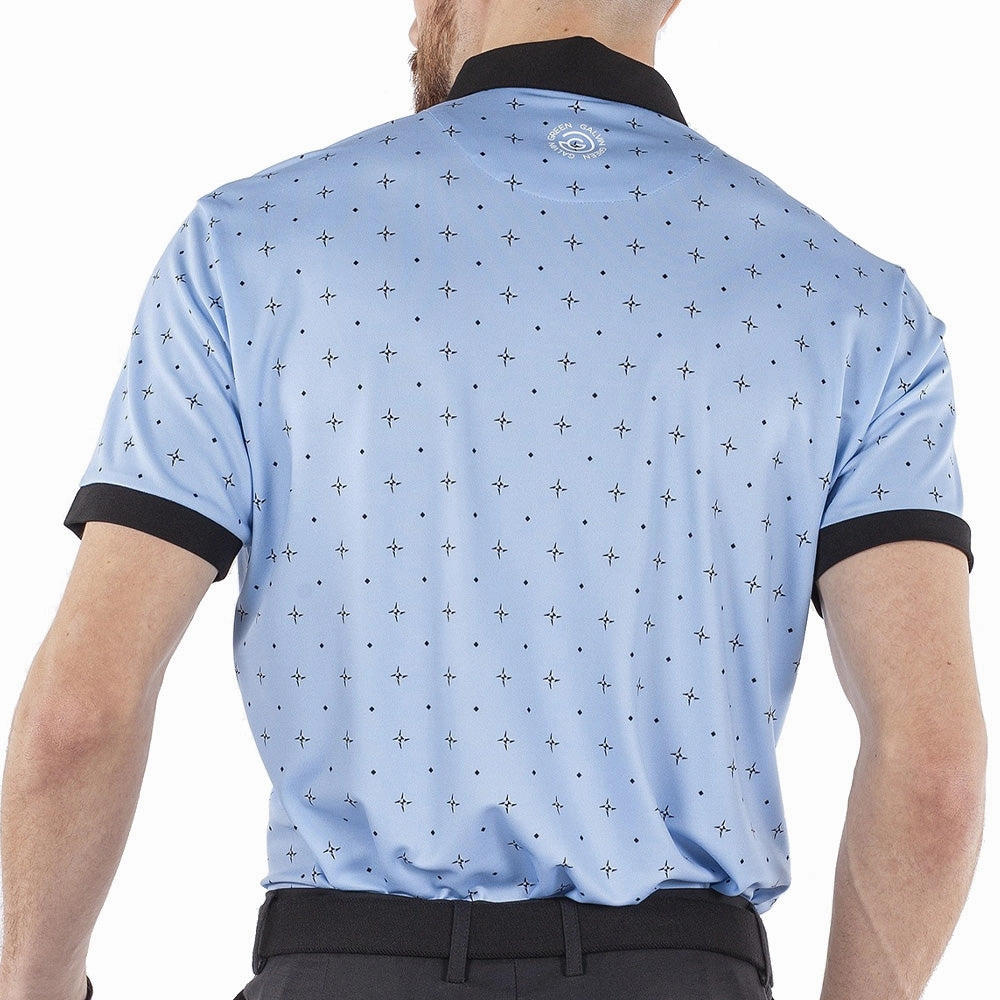 Indoor clothing Ruffled edges Galvin Green Marlow Ventil8  Polo Shirt - Blue Bell/Black