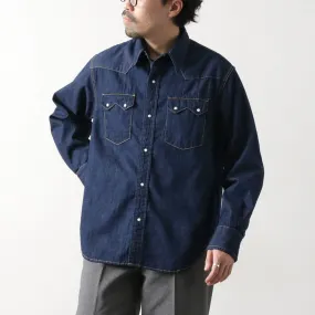 Seasonal Collection REMI RELIEF / 8.5oz Denim Sawtooth Flap Western Shirt