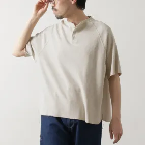 REMI RELIEF / Double Tuck Henry Neck Short Sleeve T-Shirt Trendy Comfort Wear AllDay Comfort
