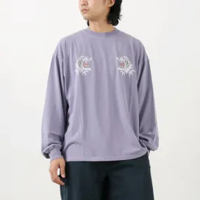 REMI RELIEF / HARD Special Processed 20 Jersey Long Sleeve T-Shirt (Tiger Pattern) Urban Smart Beaded details