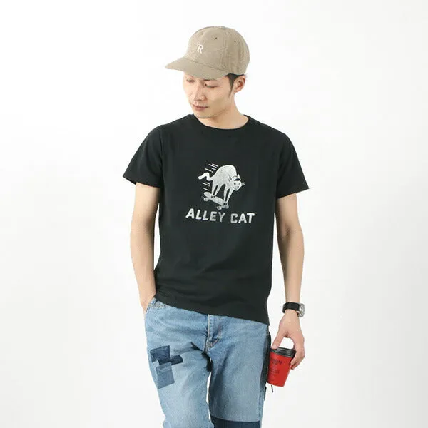 Cool and casual REMI RELIEF / LW processed T-shirt (ALLEY CAT)
