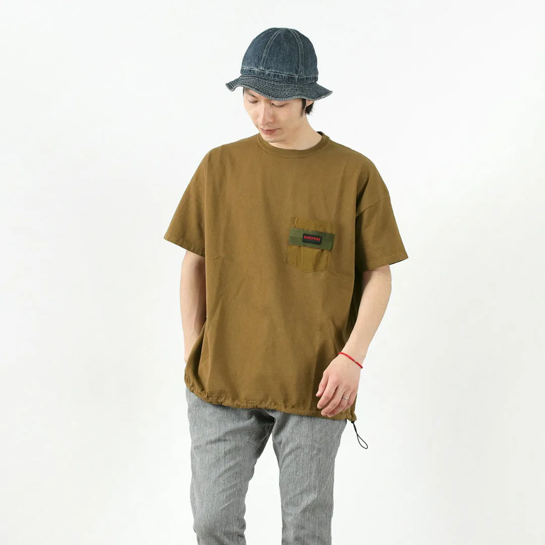 Sophisticated Casual REMI RELIEF x BRIEFING / Collaboration jersey pocket T-shirt