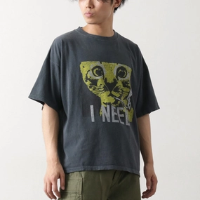 Outdoor Wear funky REMI RELIEF / HARD SP processed 20/- jersey BIG size T (CAT I NEED)