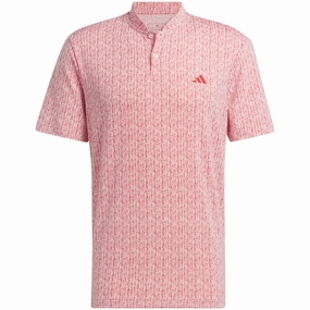 adidas Ultimate365 Printed Polo Shirt - Sandy Pink/Better Scarlet Smart Fashion