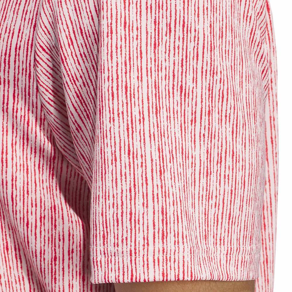 Minimal Comfort Wear Trendy popularity adidas Ultimate365 Printed Polo Shirt - Sandy Pink/Better Scarlet