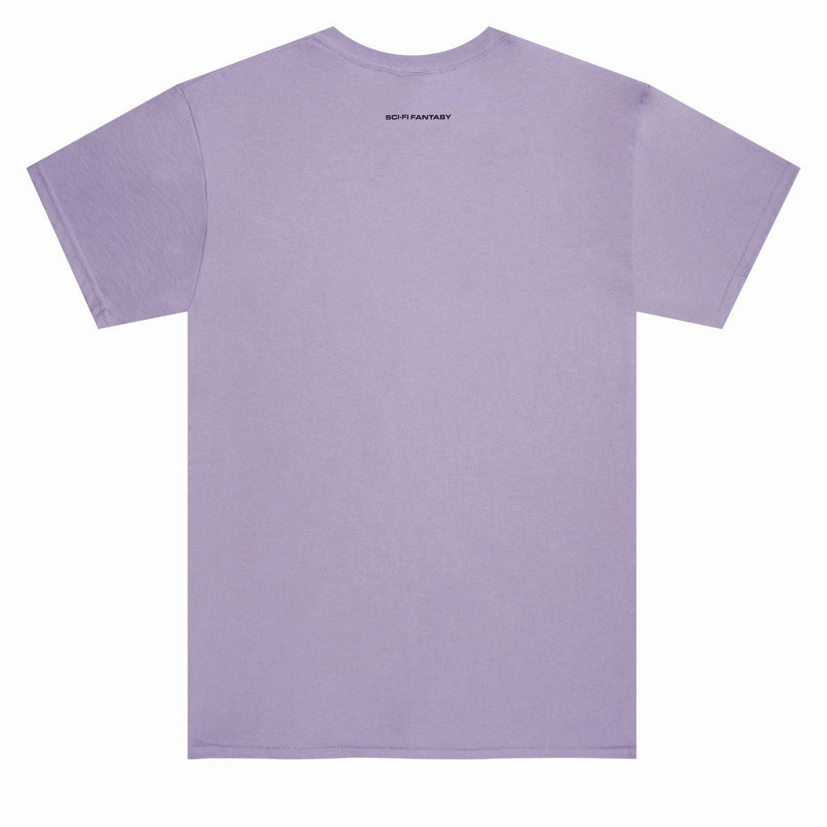 Fresh Comfort Style Longline Hemline Sci-Fi Fantasy Waterfall T-Shirt - Orchid
