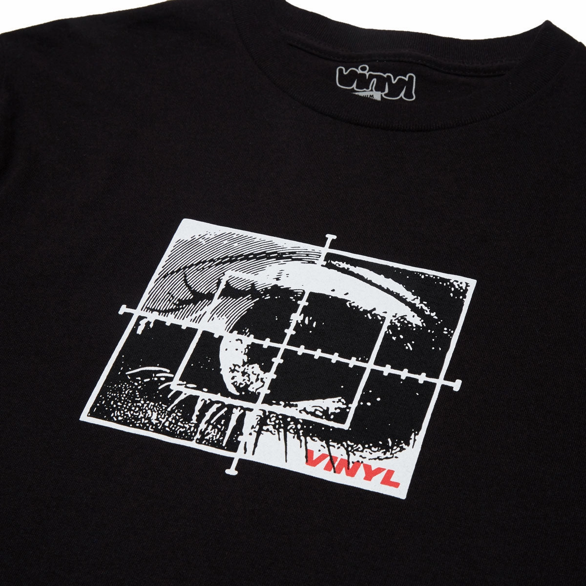 Vinyl Scope T-Shirt - Black Classic Color Summer Essential