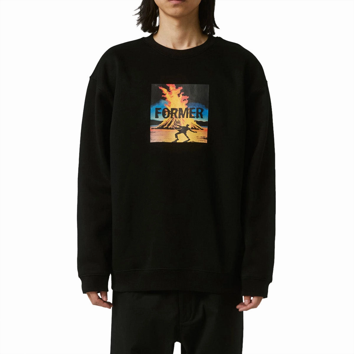 Former Everlast Sweatshirt - Black Adjustable coffee shop hangout