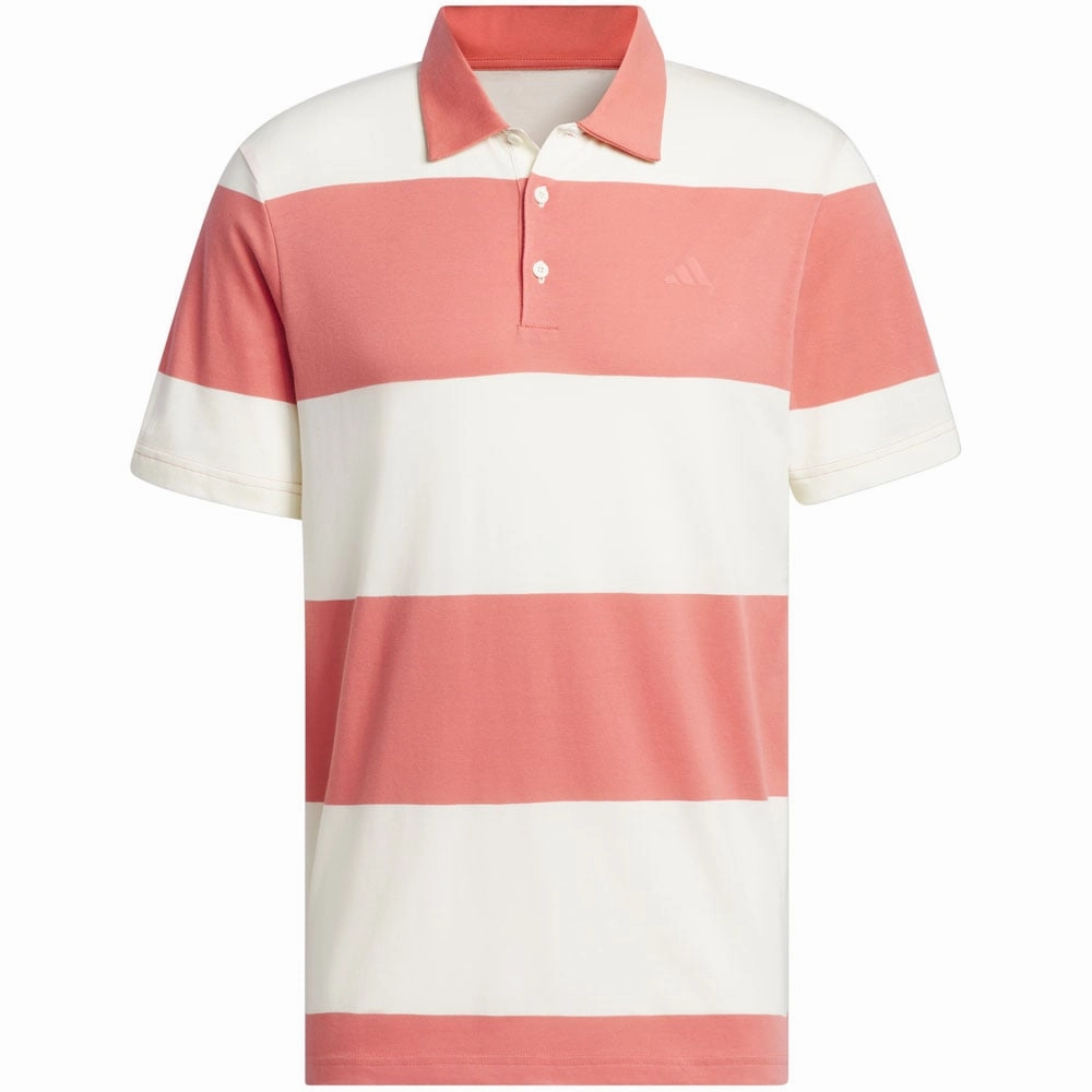 adidas Core Block Polo Shirt - Ivory/Preloved Scarlet Timeless Fashion Durable Color Retention