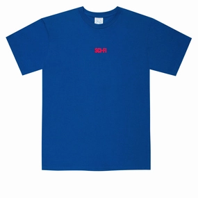 Reinforced Neckline Light Fit Sci-Fi Fantasy Tiny Big Logo T-Shirt - Royal