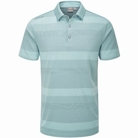 Ping Focus Polo Shirt - Blue Nile Multi Bold Comfort Seam Free Edging