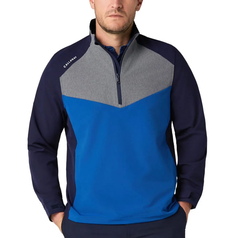 Callaway 1/2 Zip Wind Jacket - Peacoat Multi Directional Stretch Transitional Wear