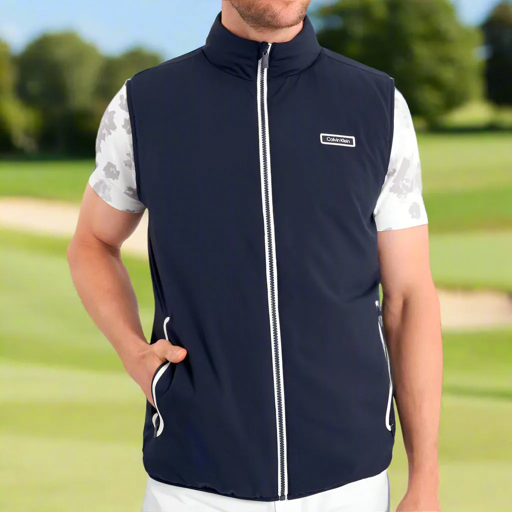 Calvin Klein Trinity Lightweight Gilet - Navy Ultraviolet Protection Coating