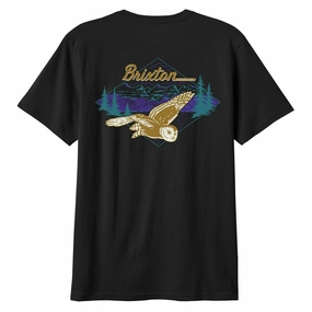 Leather combination Brixton Driftway Tailored T-Shirt - Black
