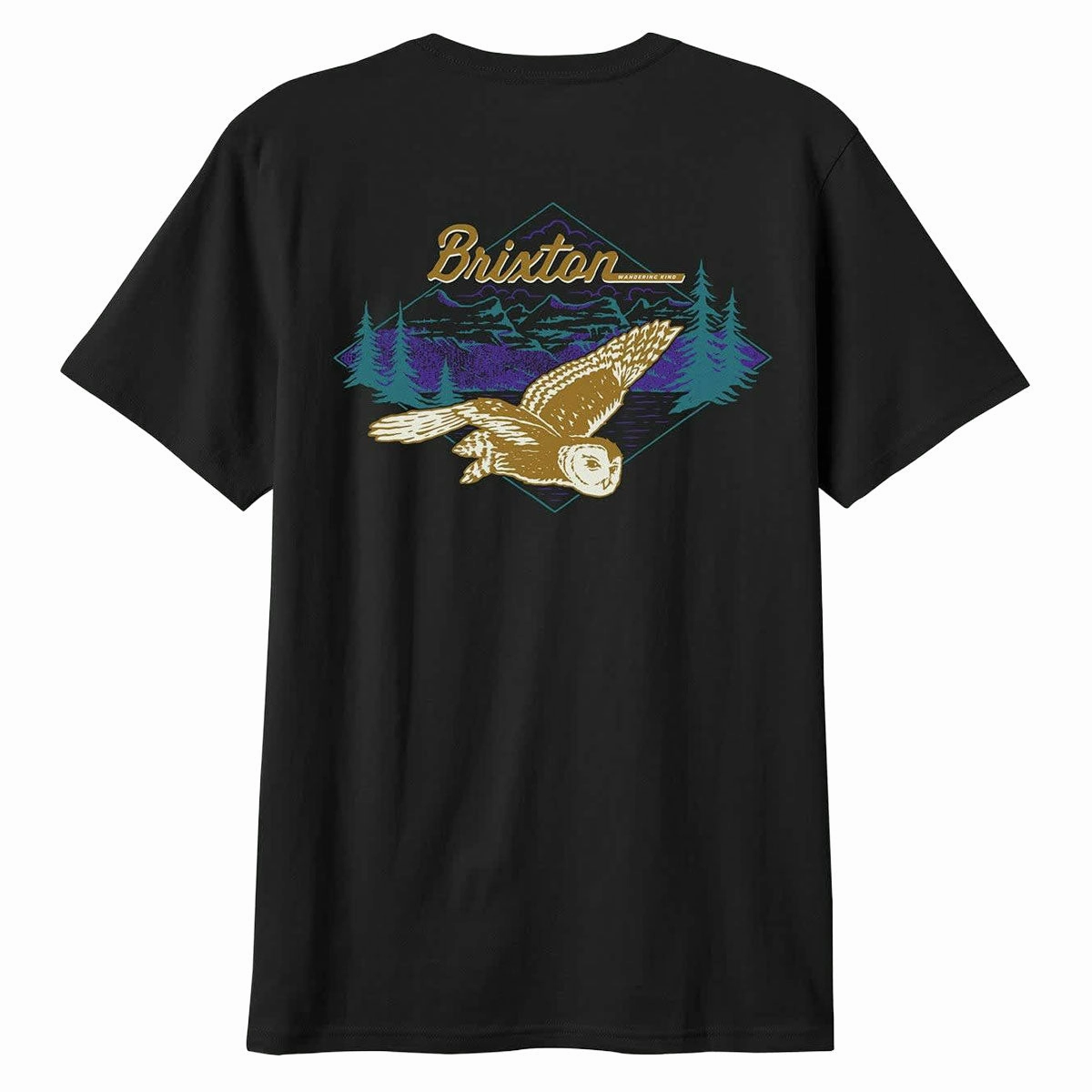 Leather combination Brixton Driftway Tailored T-Shirt - Black