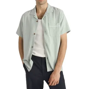 Rhythm Daytona Shirt - Teal Wardrobe Essential Sustainable Weave