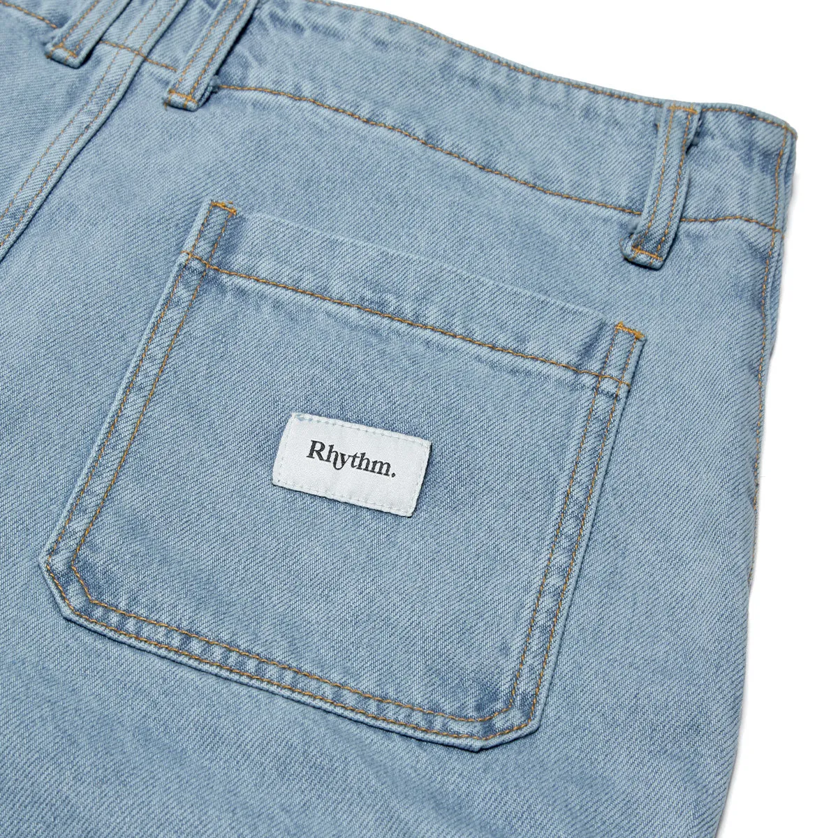 Rhythm Denim Cargo Shorts - Stone Vacation Outfit