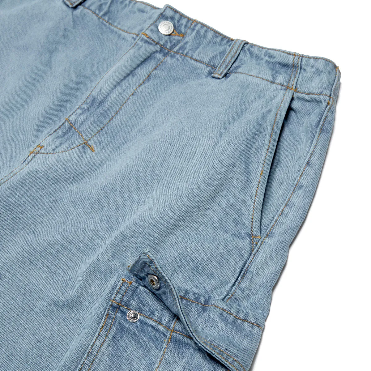 Rhythm Denim Cargo Shorts - Stone All Season