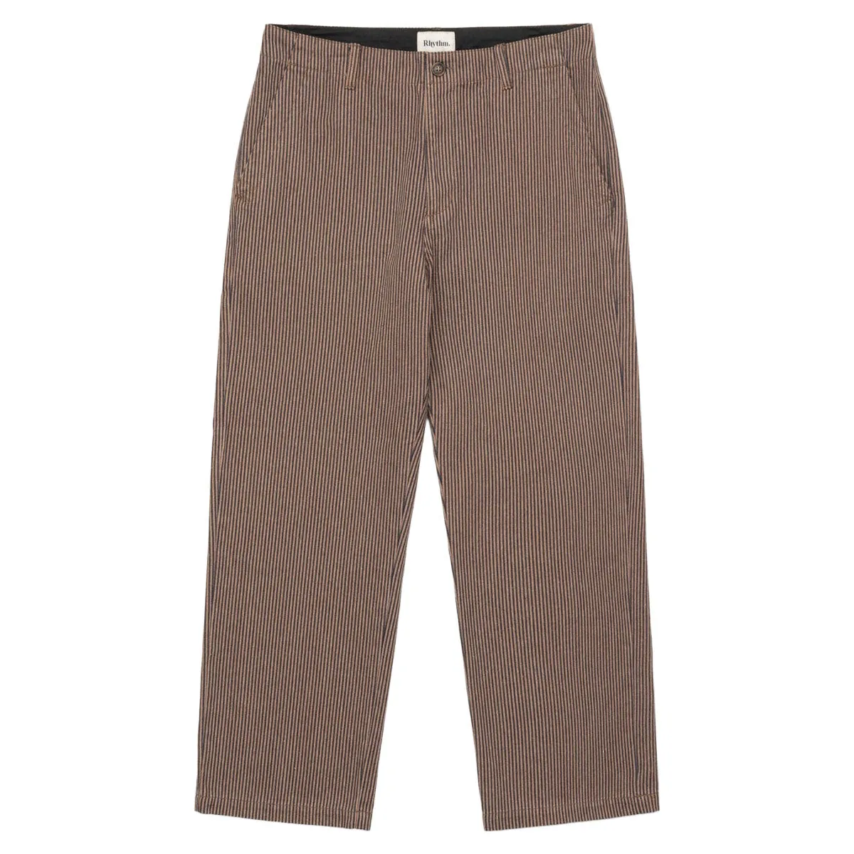 Rhythm Hickory Stripe Work Pants - Cedar DurableConstruction Day Hike