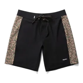Rhythm Leo Panel Boardshorts - Black Durable Design Casual Office