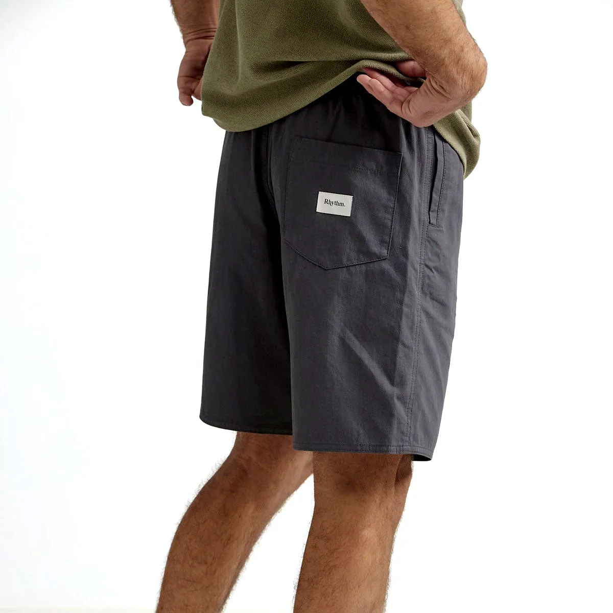 Rhythm Relaxed Jam Shorts - Charcoal Tear Resistant Fabric