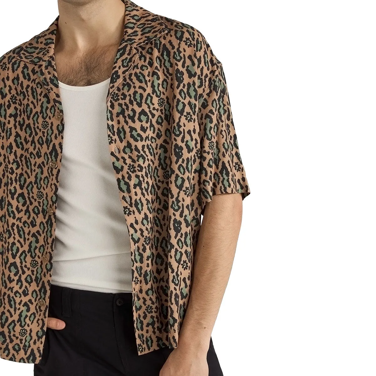 Rhythm Relaxed Leo Shirt - Mustard Lightweight Construction Seamless Sides