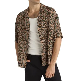 Multipurpose Layering Fabric Rhythm Relaxed Leo Shirt - Mustard