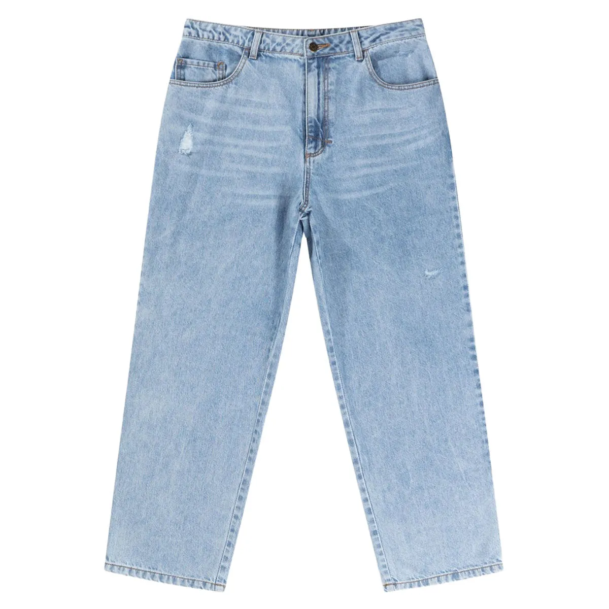 Chill Mode Rhythm Subtle Distress Jeans - Blue