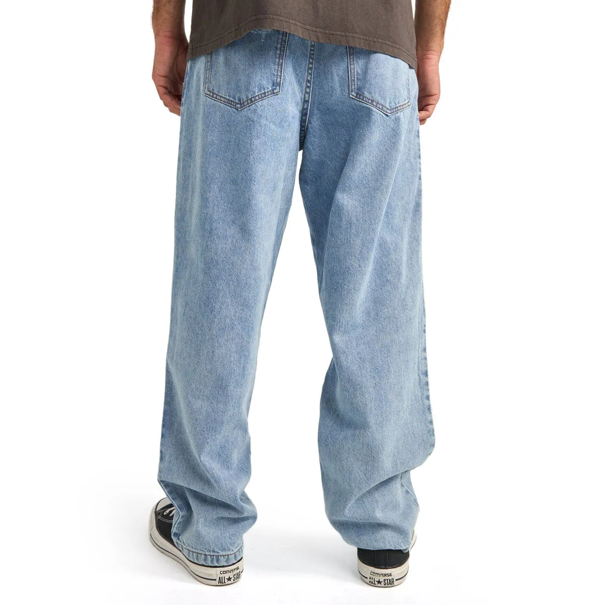 Flattering Design Wear Rhythm Subtle Distress Jeans - Blue