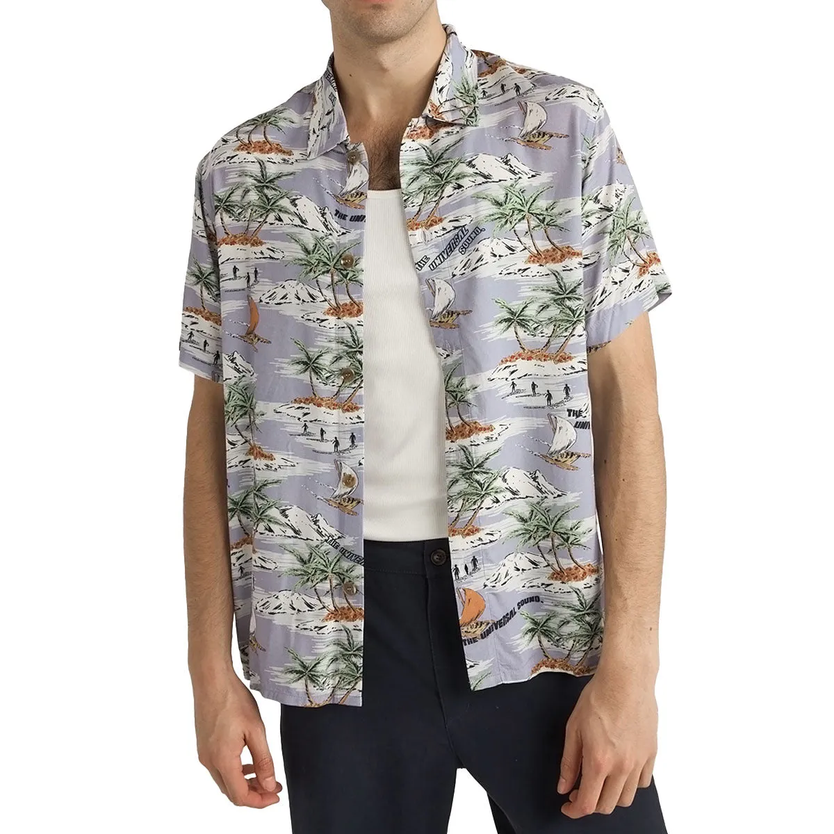 Rhythm Tropical Shirt - Mist BBQ Party
