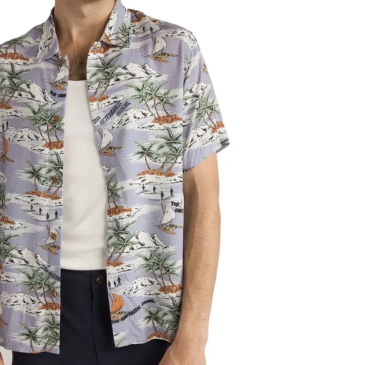Rhythm Tropical Shirt - Mist Sustainable Dye Process