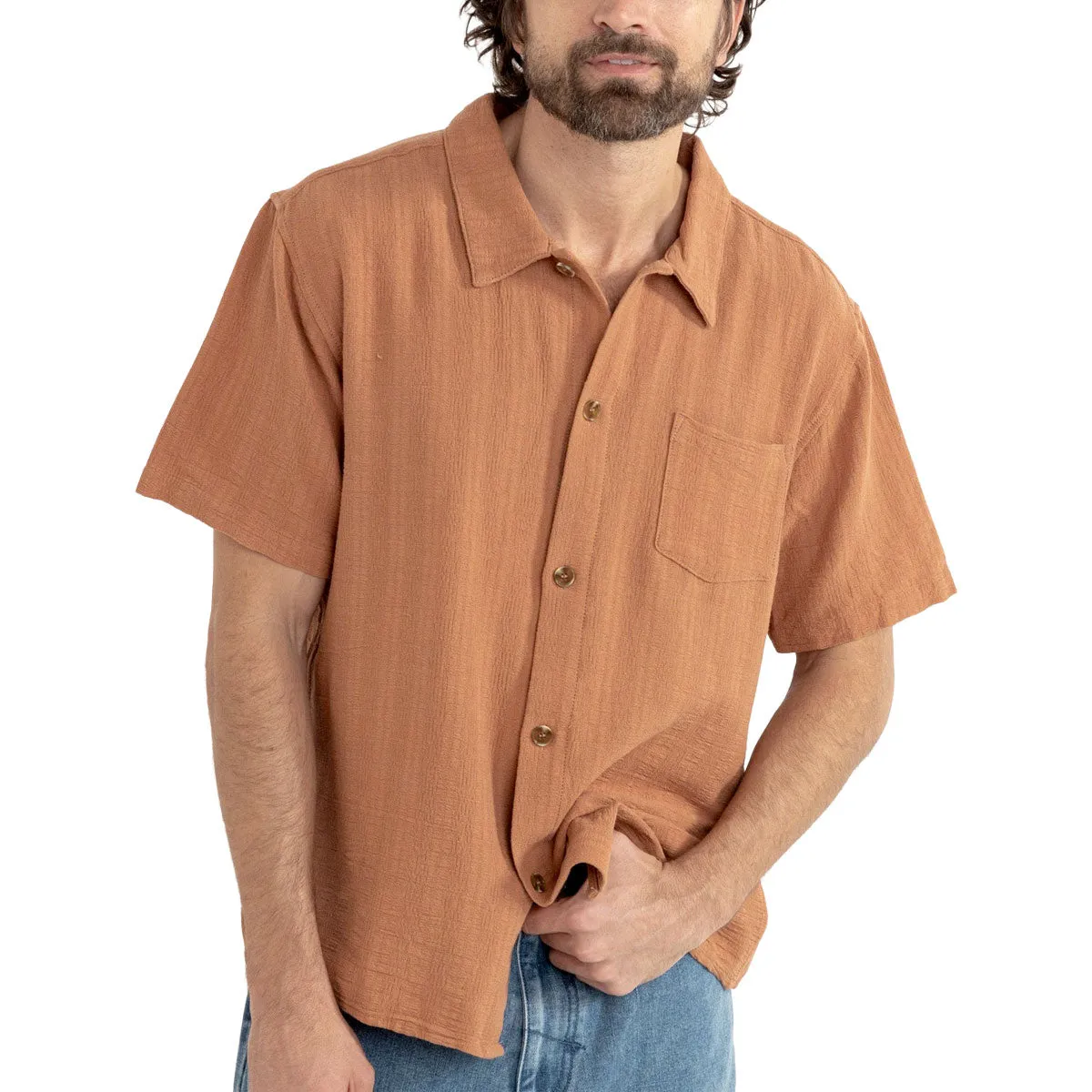 Rhythm Willow Shirt - Tobacco Gender Neutral