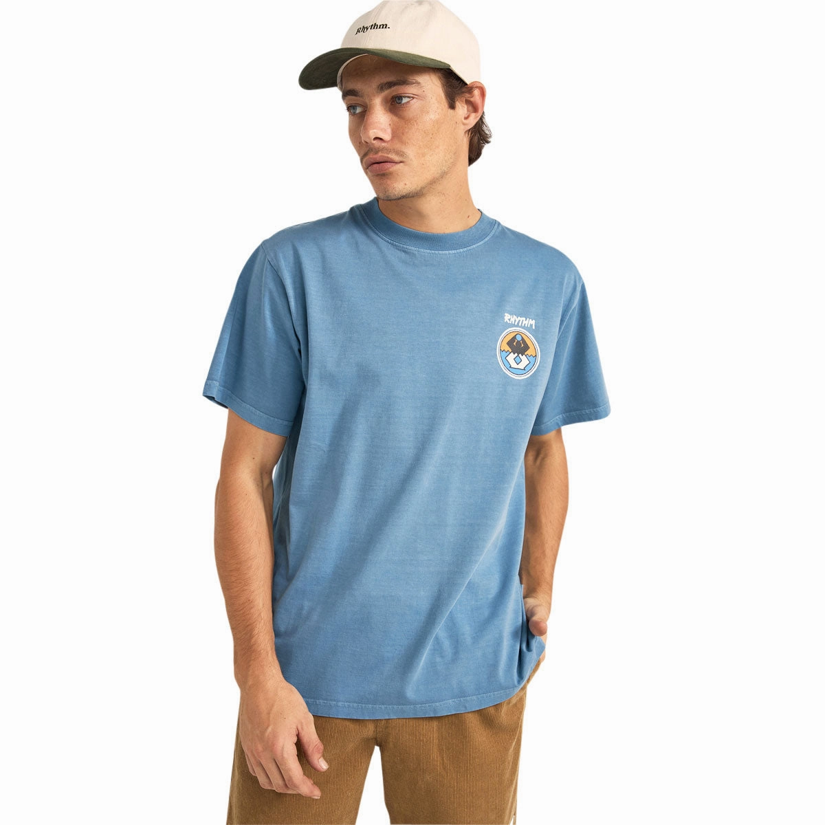 Rhythm Channel T-Shirt - Vintage Blue Sleek Fit EasyCareFinish