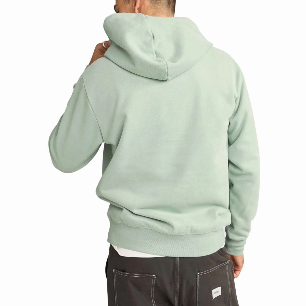 Rhythm Contrast Stitch Hoodie - Sky Bandicoot like