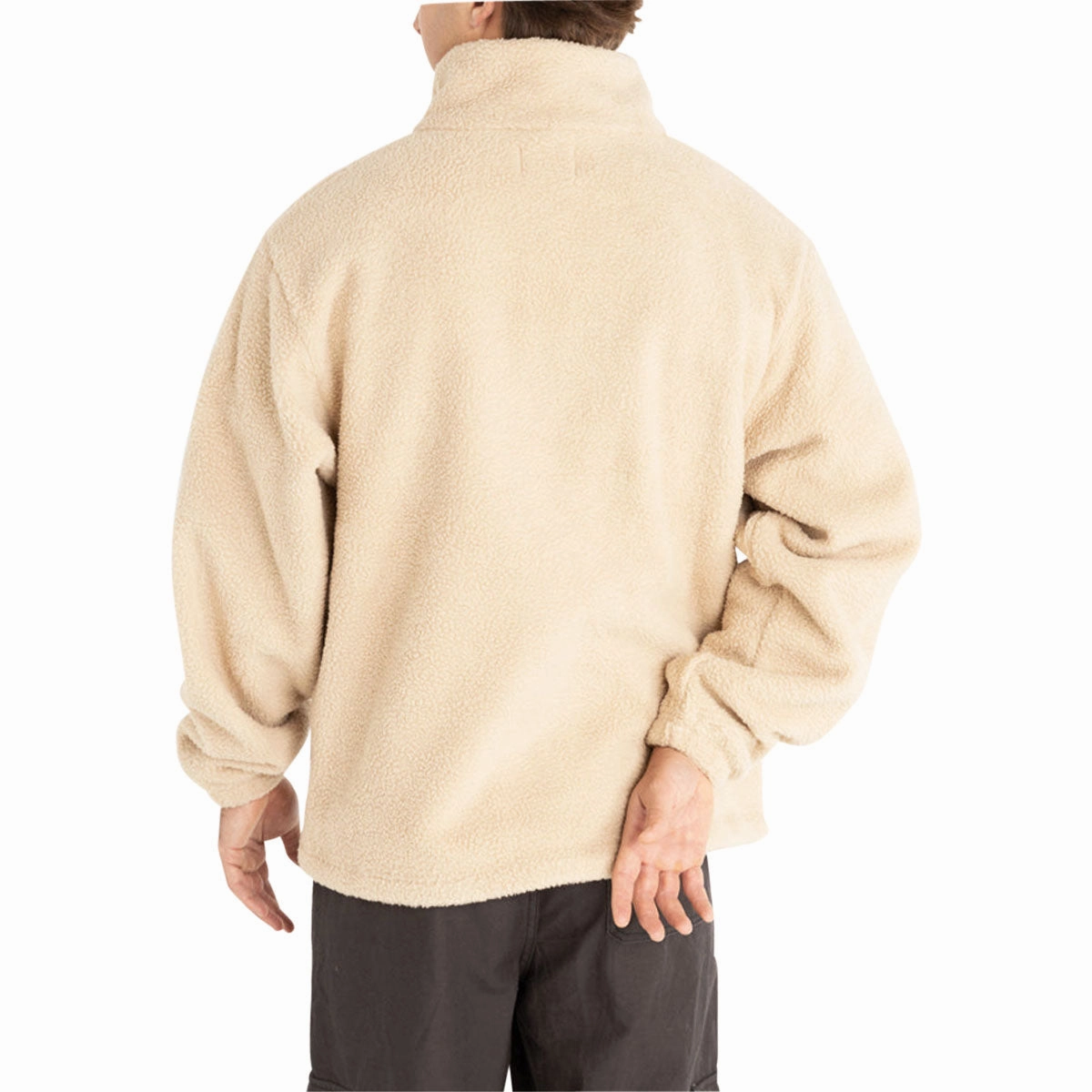 Rhythm Dusty Quarter Zip Sweatshirt - Natural Cozy Feel Ethical Manufacturing